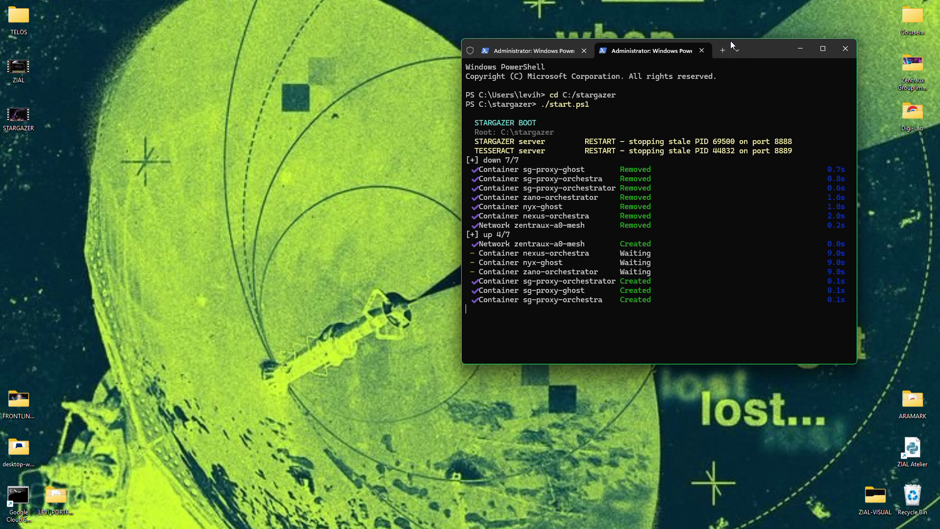 STARGAZER deterministic local boot orchestration