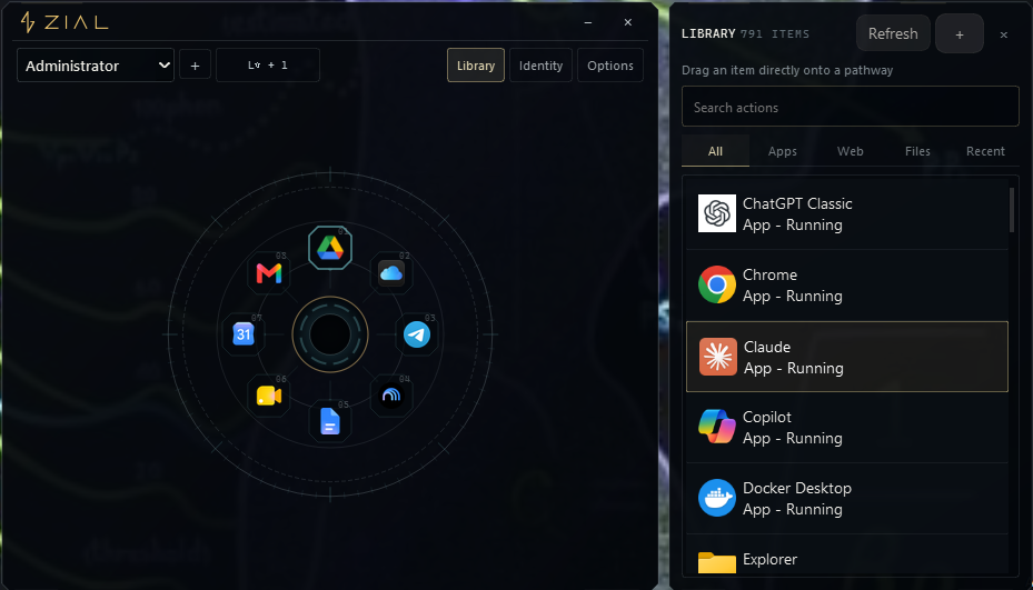 ZIAL interaction and library