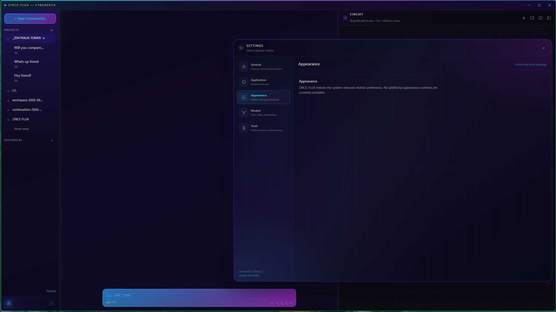 Cyberdeck appearance — character identity.